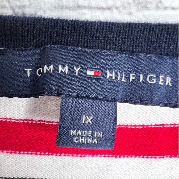 Tommy Hilfiger Womens Long Sleeve Sweater Blue Size 1X  V-Neck American Stripes - Picture 4 of 8